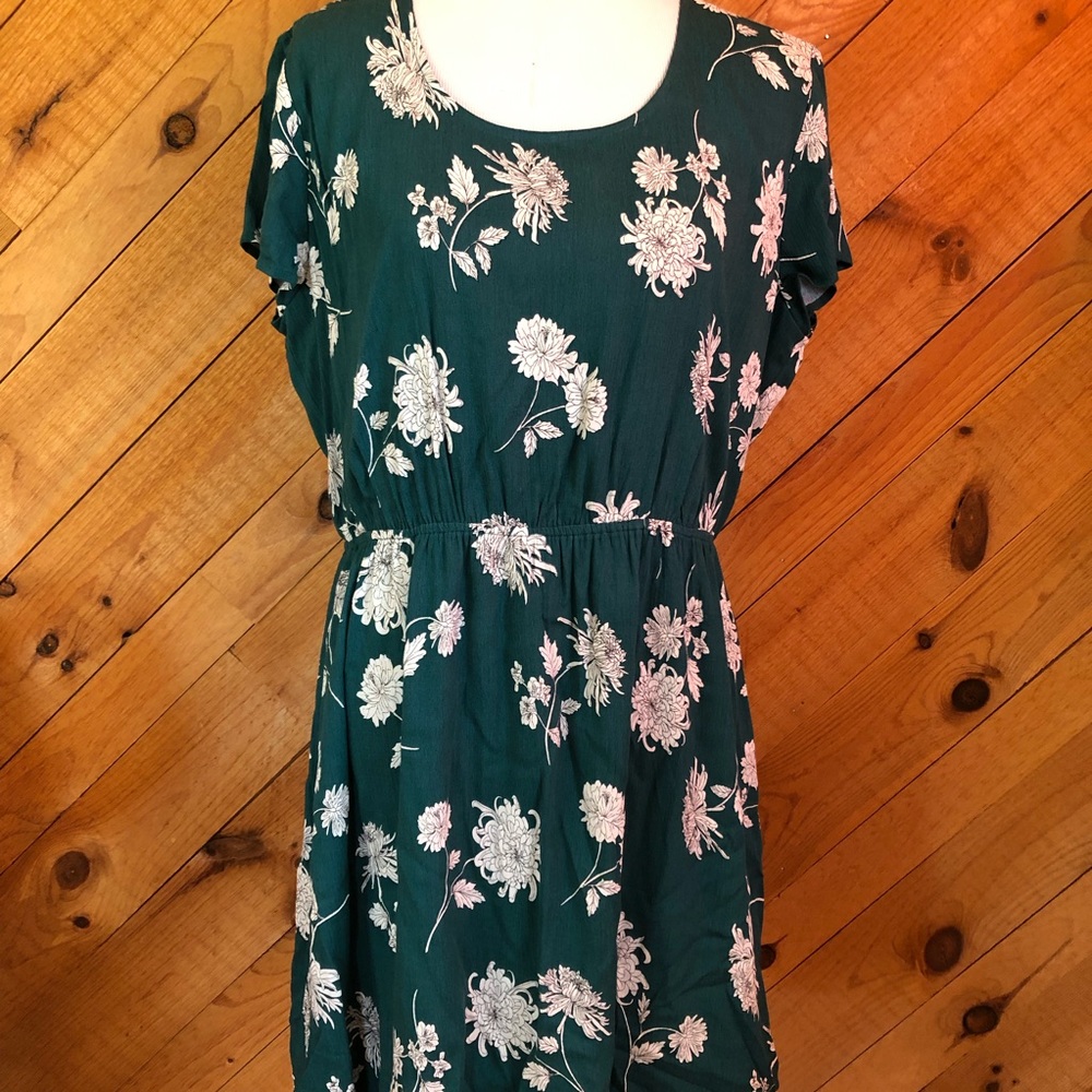 Market & Spruce Clover Dress XL green stitch fix